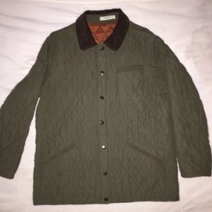 Men's Orvis Olive Quilted Hacking Jacket XL